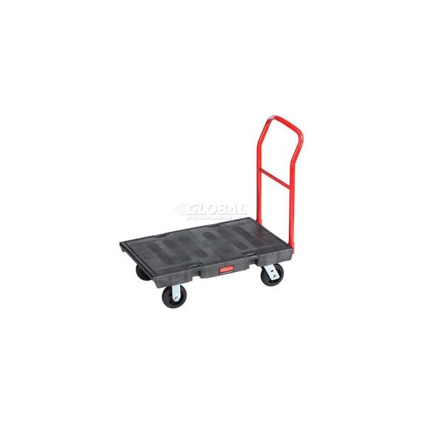 Rubbermaid Commercial Rubbermaid FG440600BLA Plastic Deck Platform Truck 36 x 24 2000 Lb. Capacity FG440600BLA - main